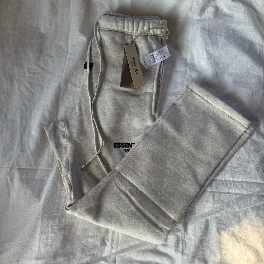 ESSENTIALS~Fear Of God~Sweatpants NWT And Bags Sz Small~AUTHENTIC Light Oatmeal